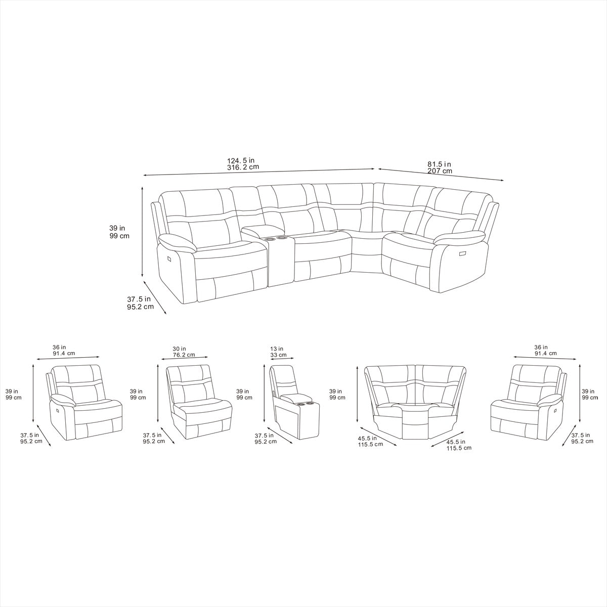 Leather Belmont Corner Sofa