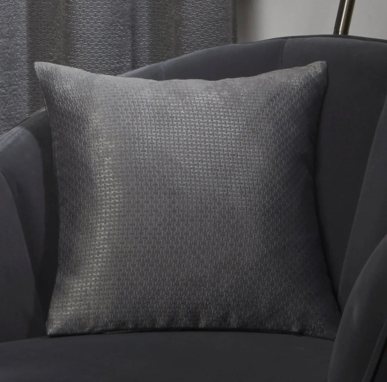 Charcoal Grey Metro Cushion Cover