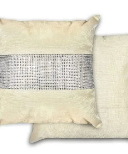 Mink Diamante Panel Velvet Cushion Cover