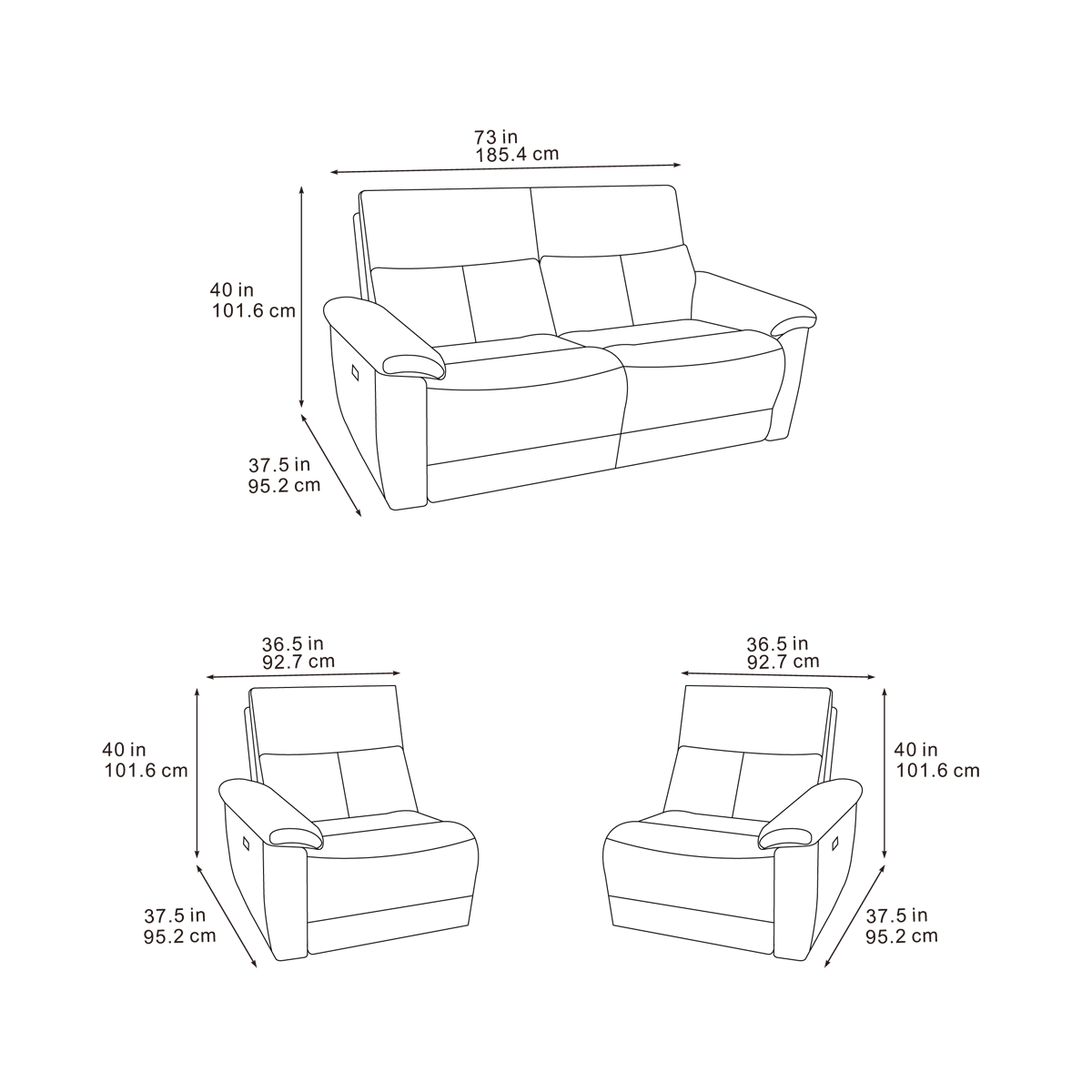 Kelso 3 Seater