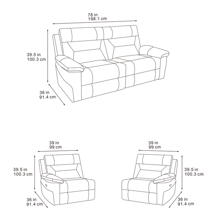 Belmont 3 Seater and 2 Seater