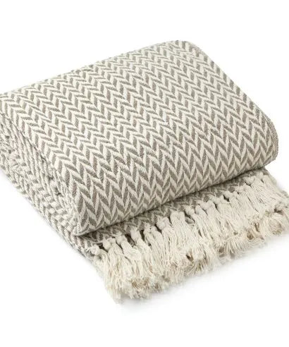 Chevron Cotton Throw Blanket