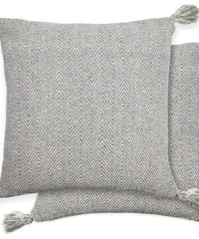 Silver Hartley Two Tone Cotton Cushion Cover