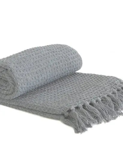 Waffle Cotton Throw Blanket