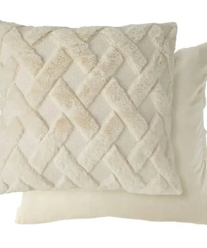 Cream Newton Cross Hatch Soft Touch Cushion Cover