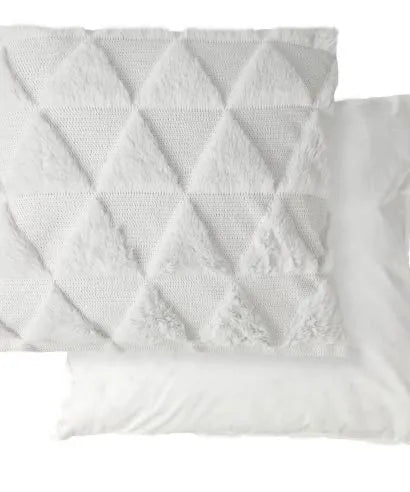 White Newton Triangle Cushion Cover