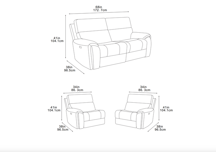 Marcliffe 3 Seater and 2 Seater