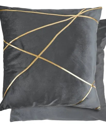 Silver Fractal Cushion Cover